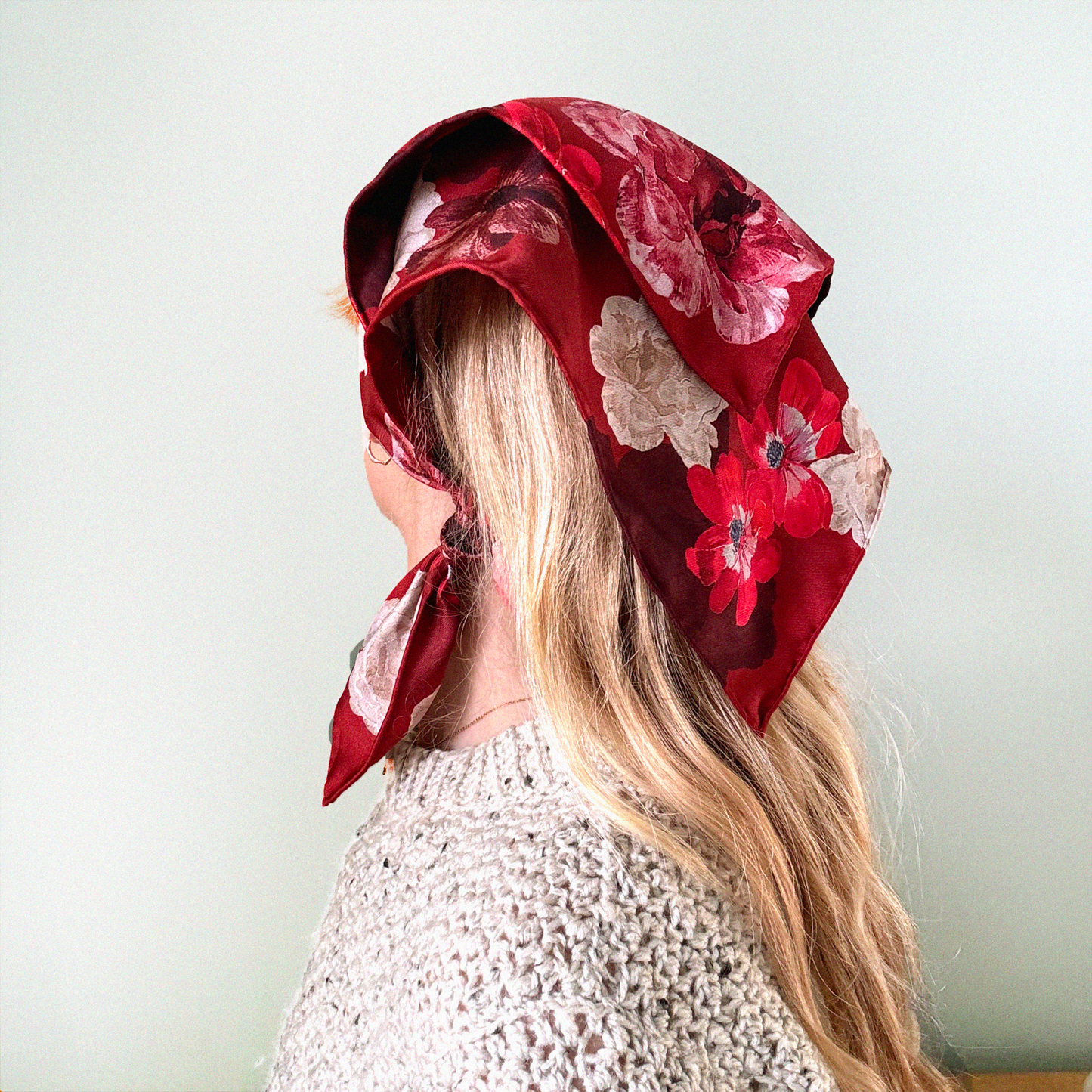 Ruby Rose Silk Scarf