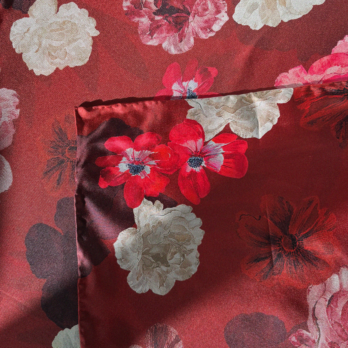 Ruby Rose Silk Scarf