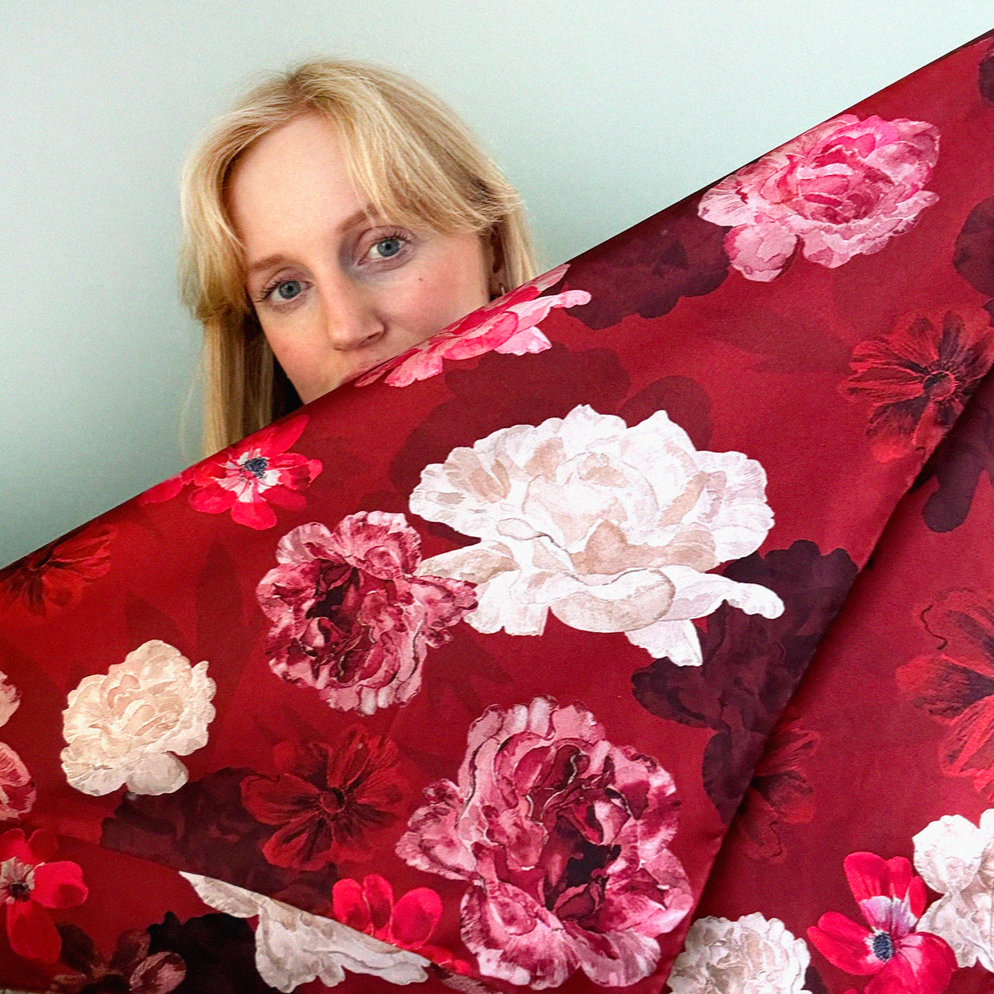 Ruby Rose Silk Scarf