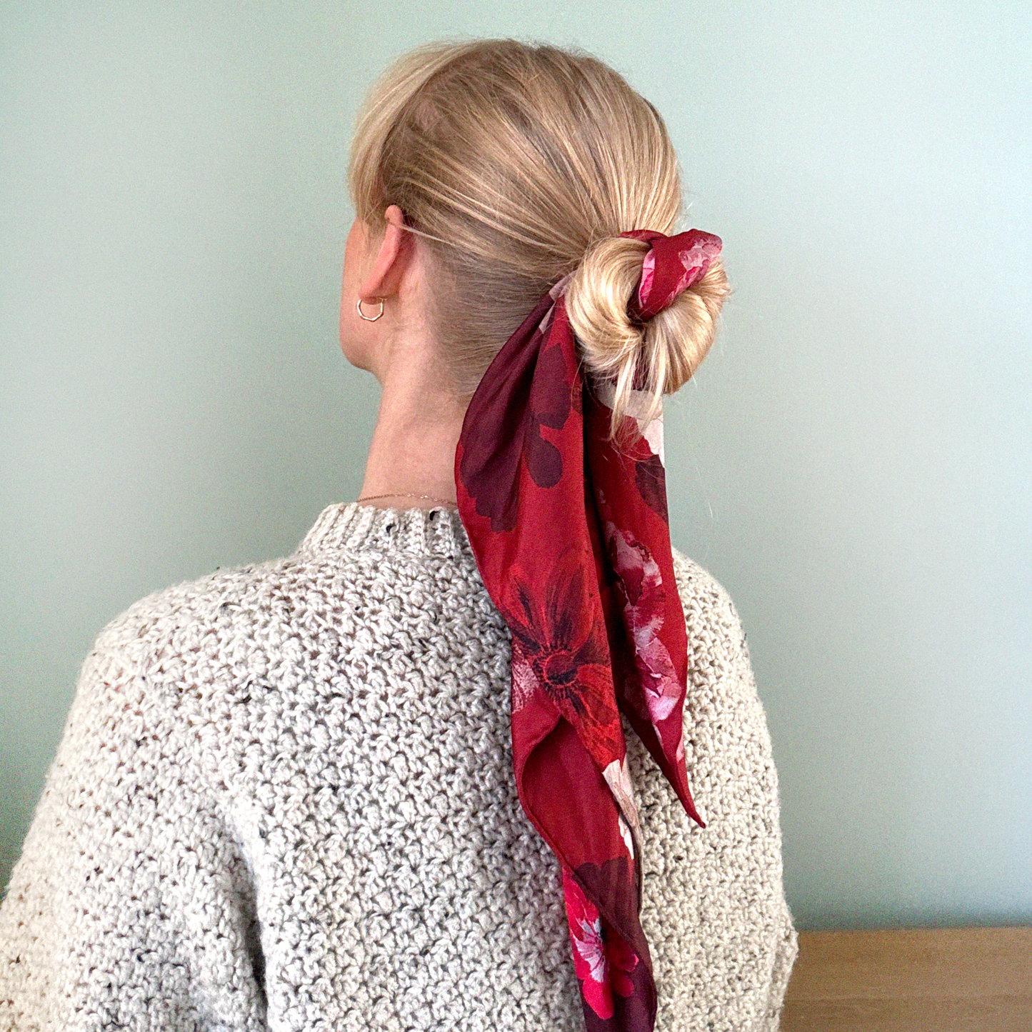 Ruby Rose Silk Scarf