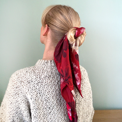 Ruby Rose Silk Scarf