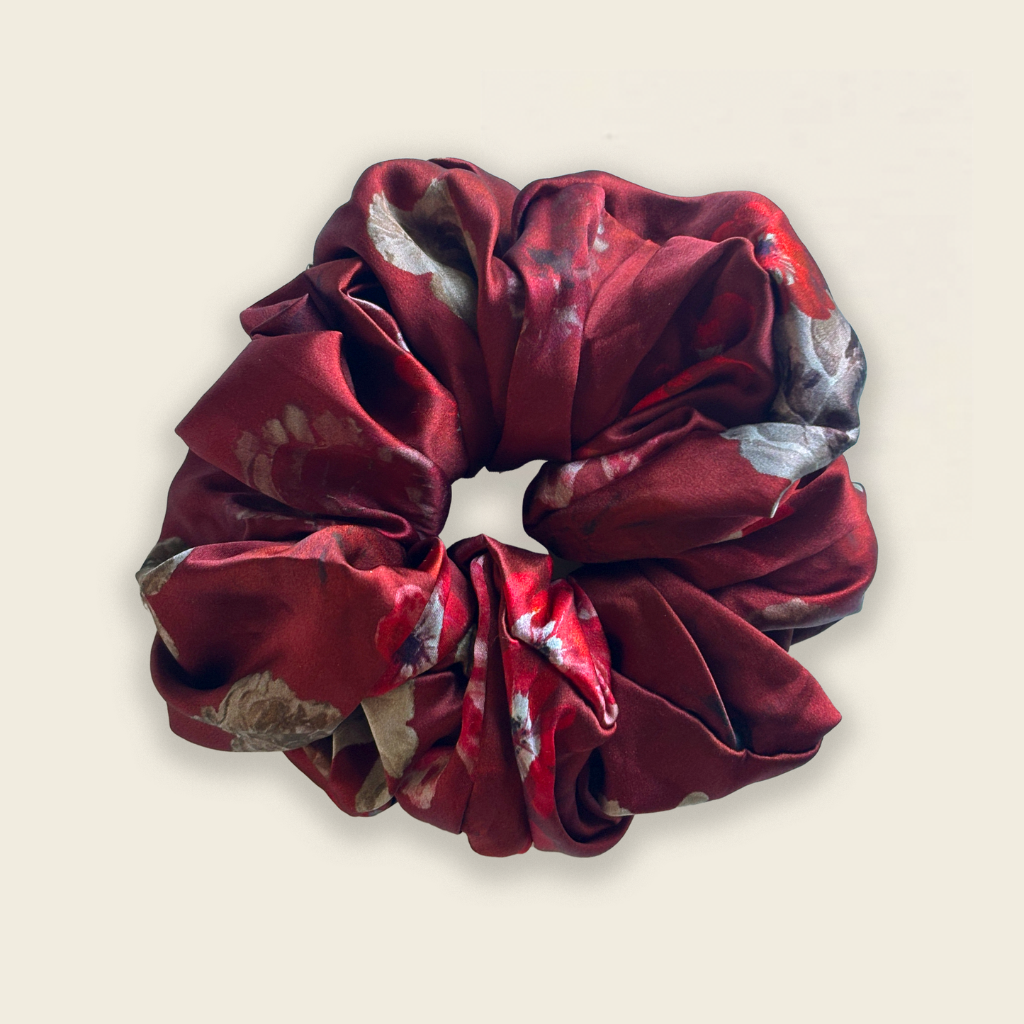 Ruby Rose Silk Scrunchie