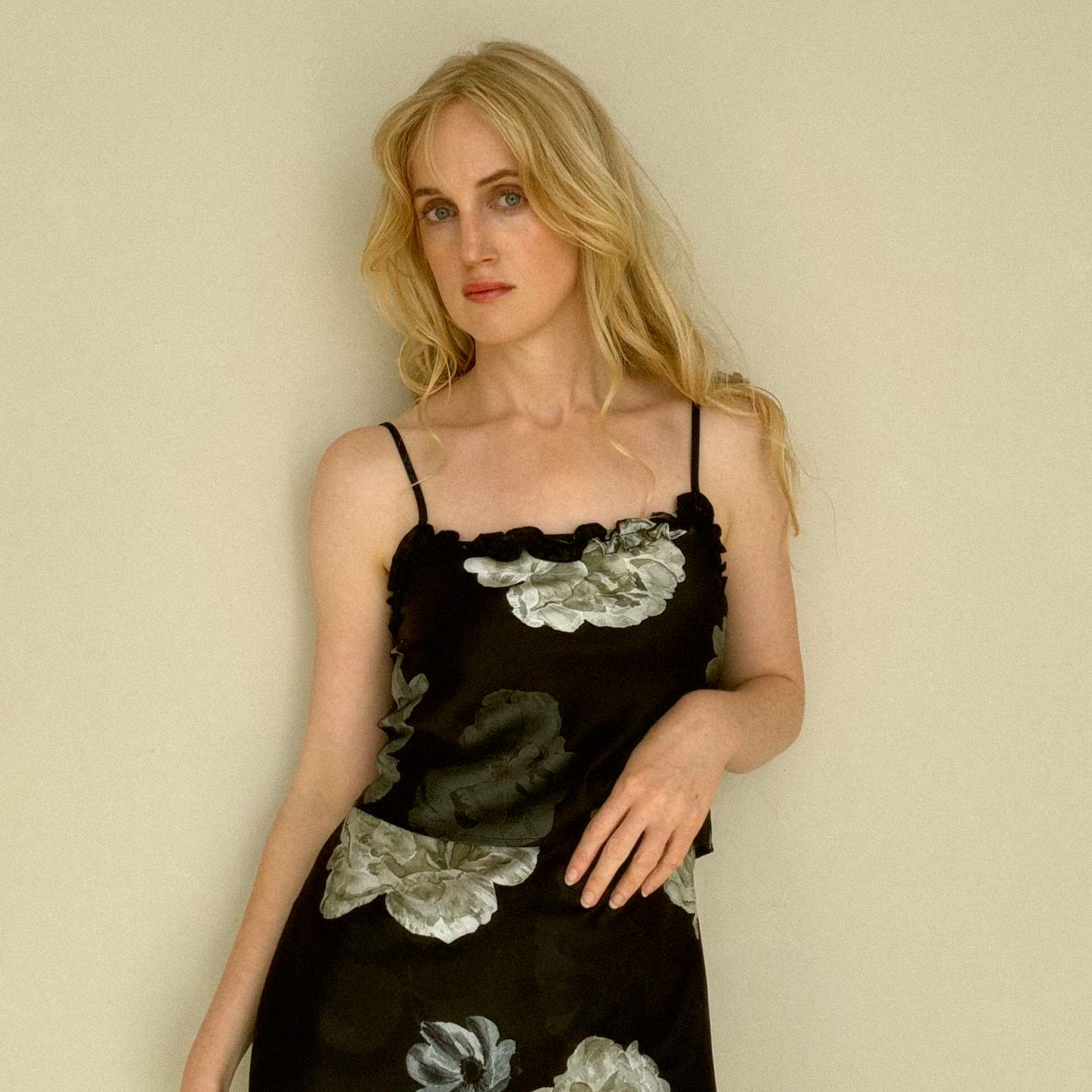 Midnight Rose Silk Top