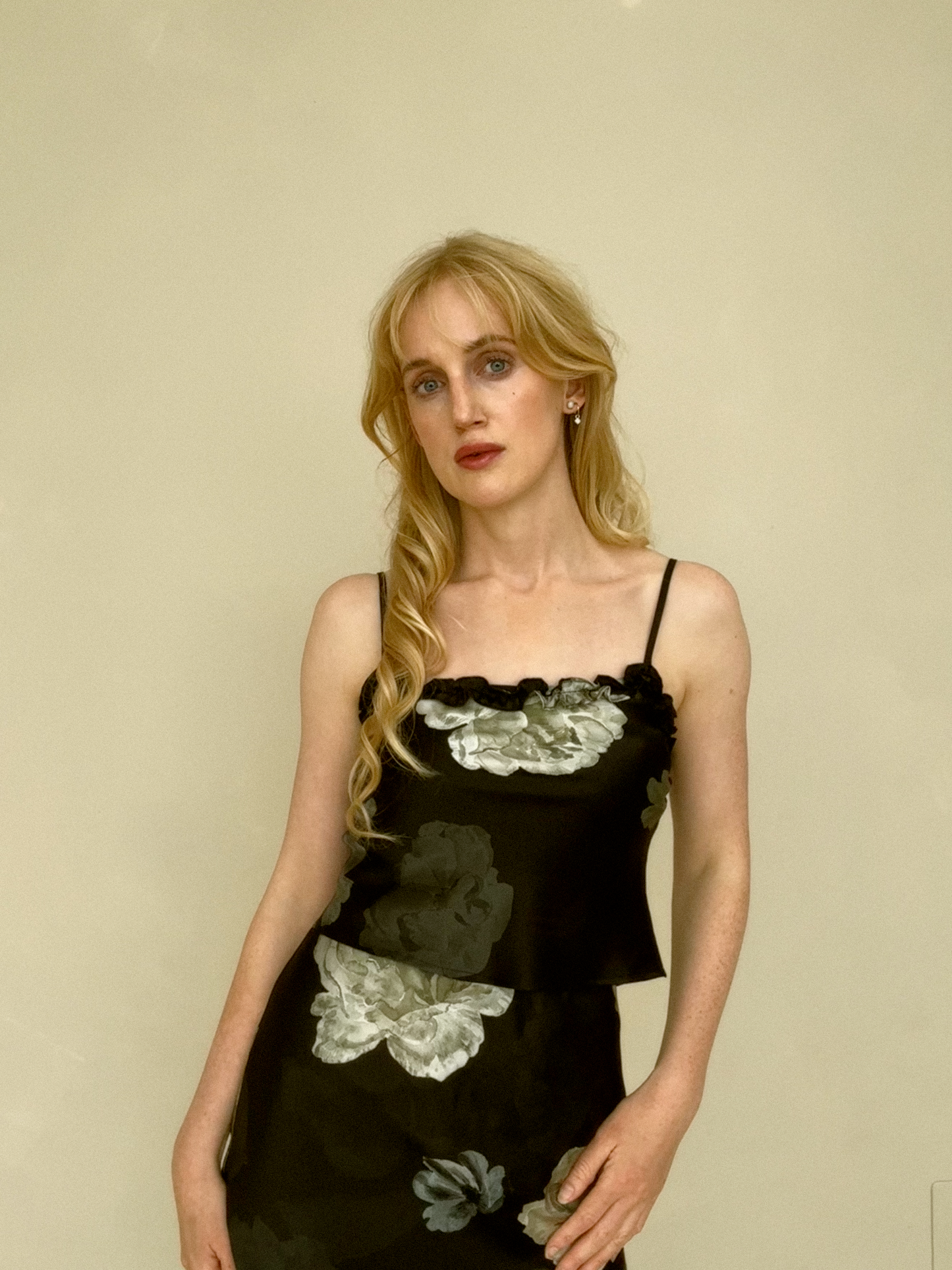 Midnight Rose Silk Top