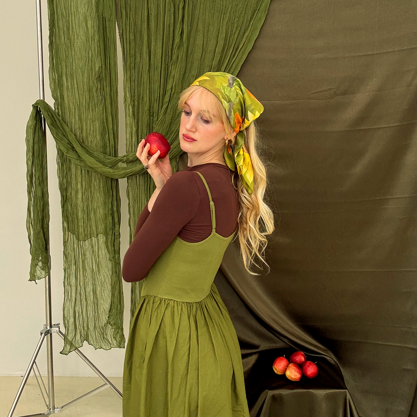 Orla Sunflower Silk Scarf