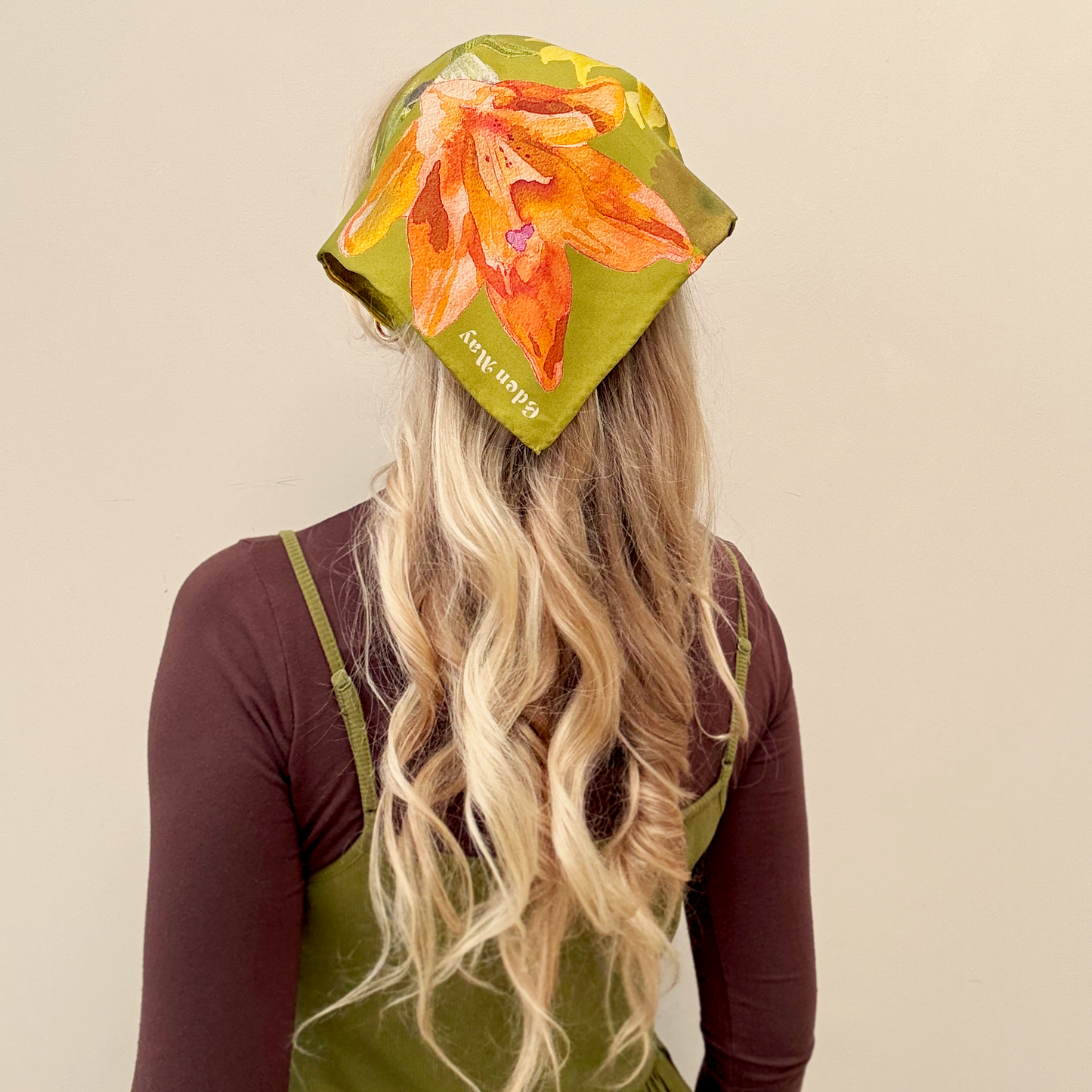 Orla Sunflower Silk Scarf