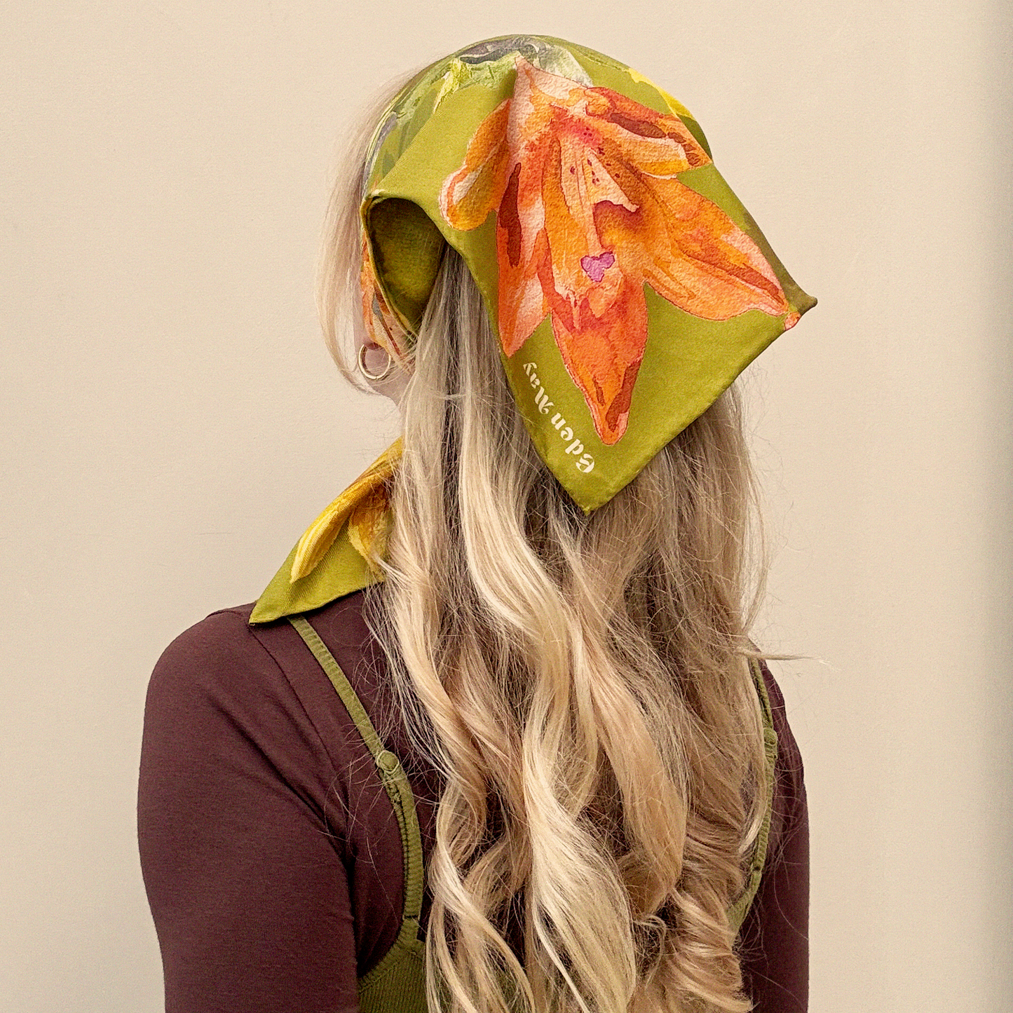 Orla Sunflower Silk Scarf