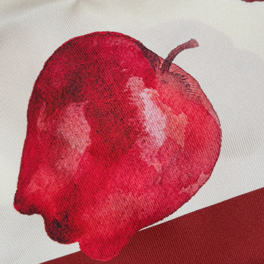 Pomona Burgundy Silk Scarf