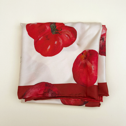 Pomona Burgundy Silk Scarf