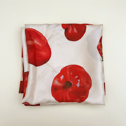 Pomona Burgundy Silk Scarf