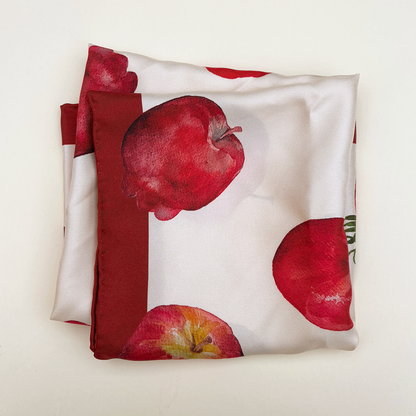 Pomona Burgundy Silk Scarf
