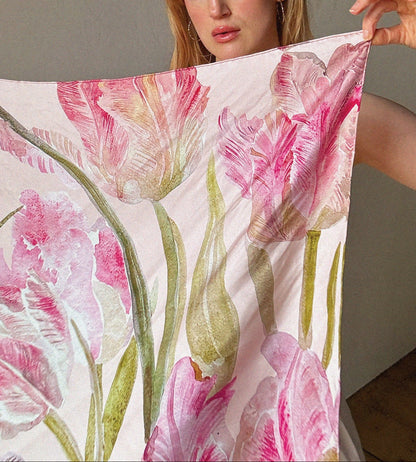 Tulip Silk Scarf