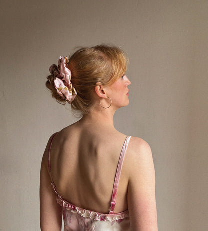 Tulip Silk Scrunchie